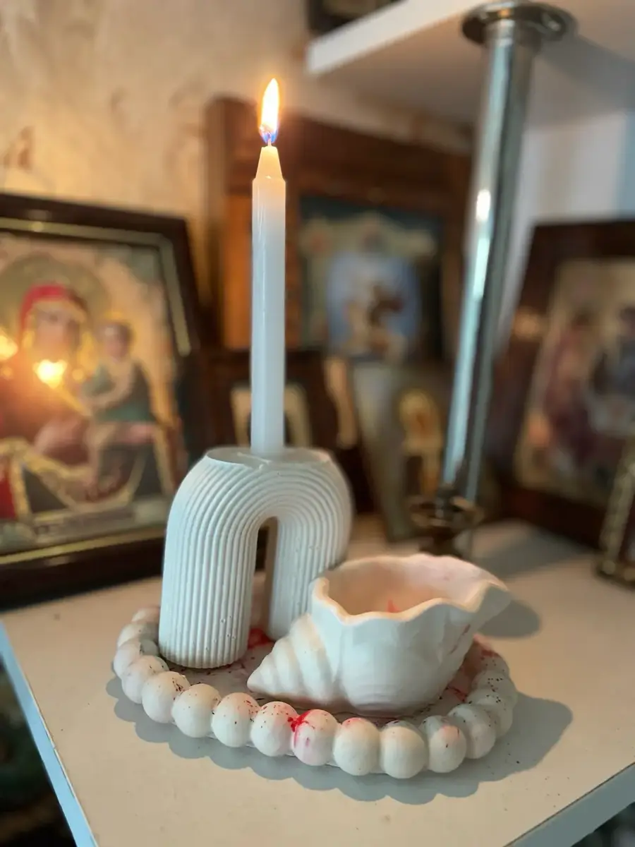თაბაშირის სასანთლე