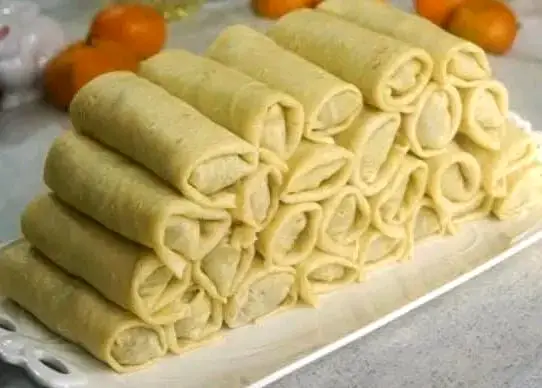 Meat and cheese blini